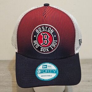 Boston Red Sox 1901 New Era 9Forty Mesh‎ Trucker Snapback Hat NWOT